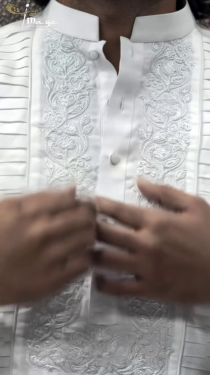 Men’s White Designer Kurta