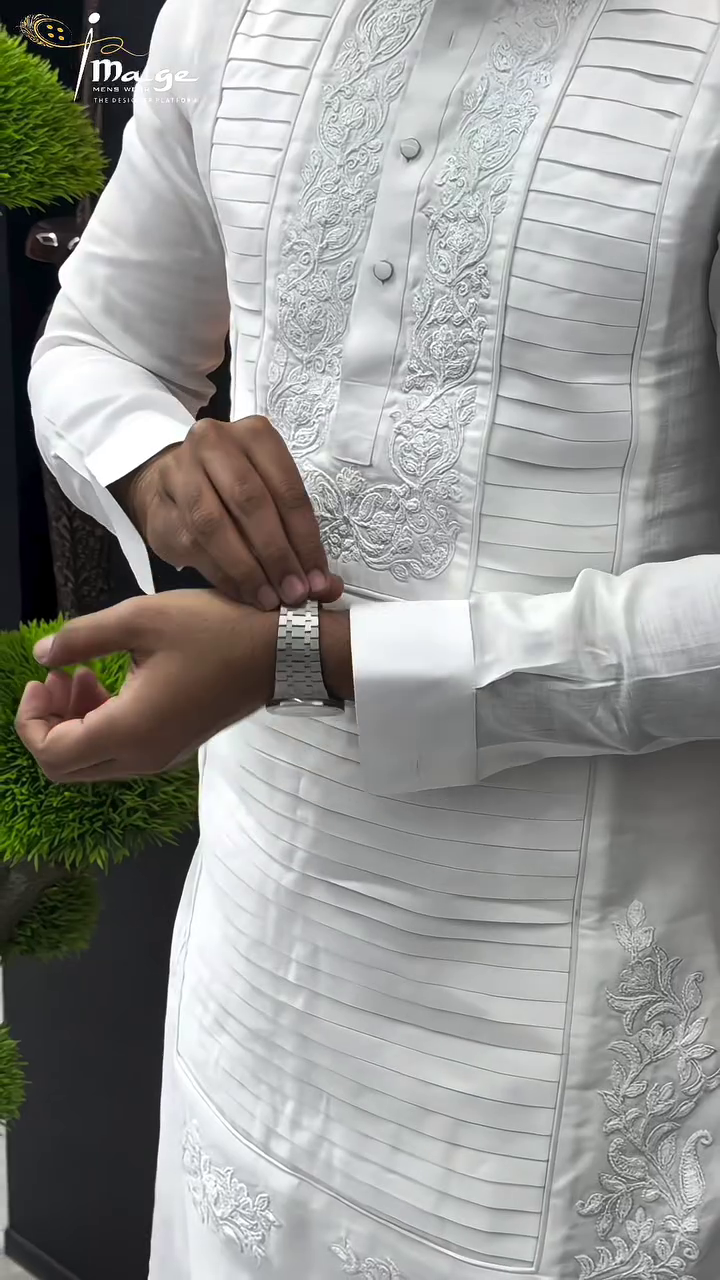 Men’s White Designer Kurta